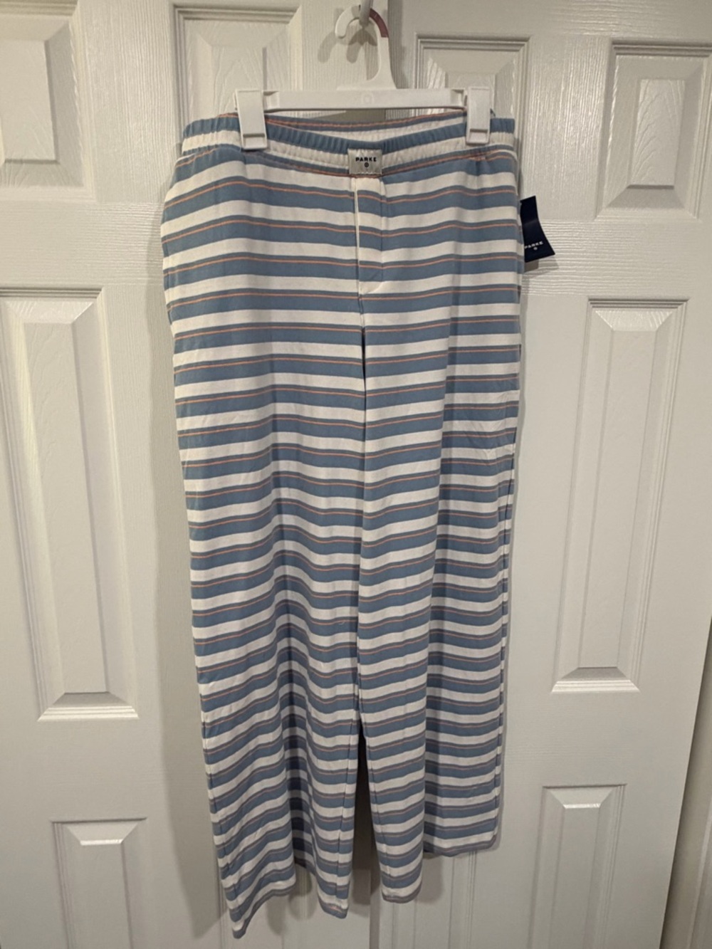 Parke x Target Striped Pants - Light Blue & White